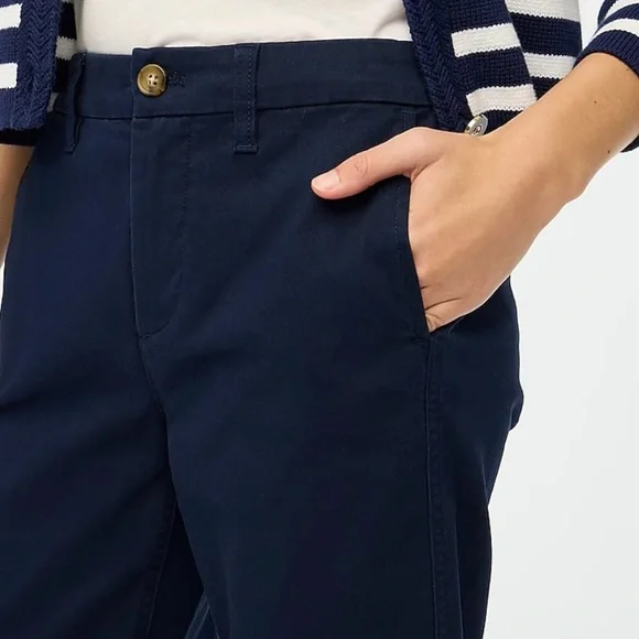J.Crew Navy Blue Girlfriend Chinos - Picture 2 of 10